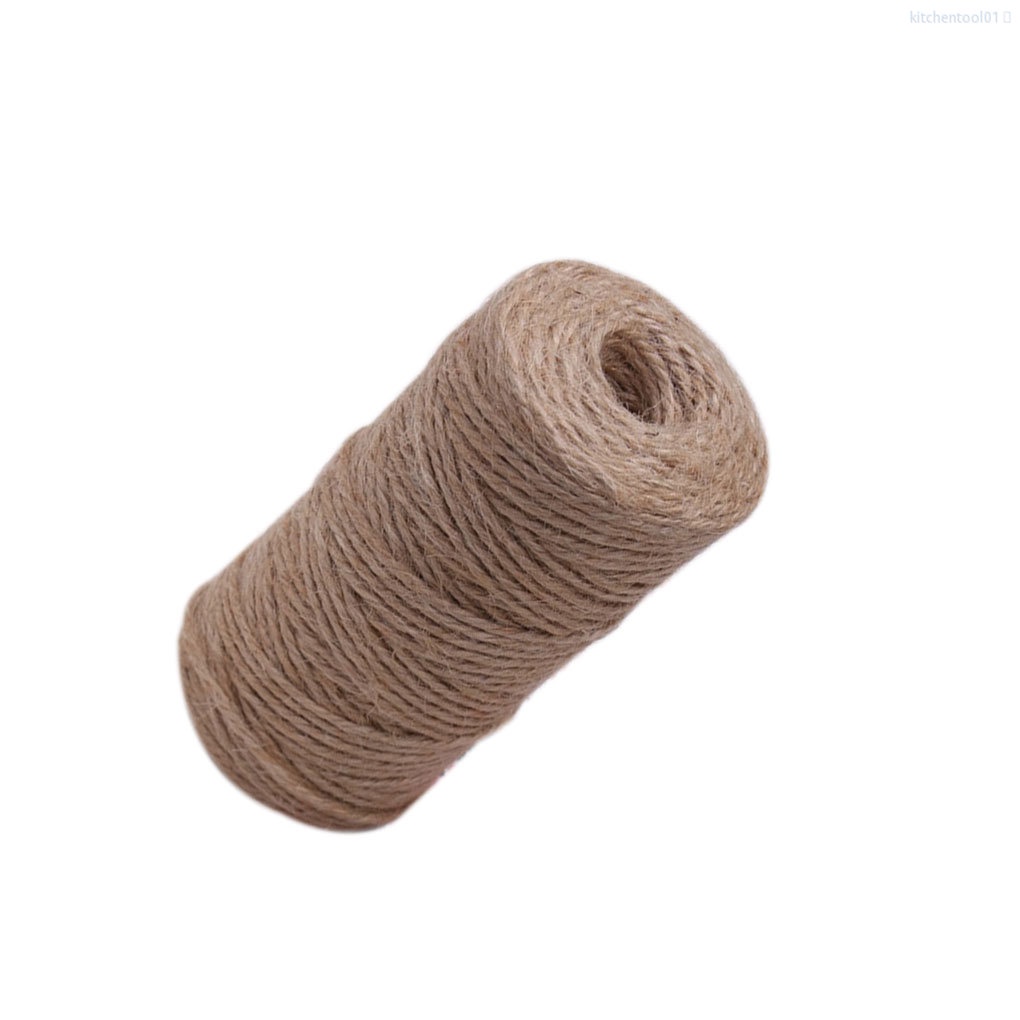 Cuộn dây đay tự nhiên dài 2/150m dày 3 sợi dùng làm đồ trang trí DIY