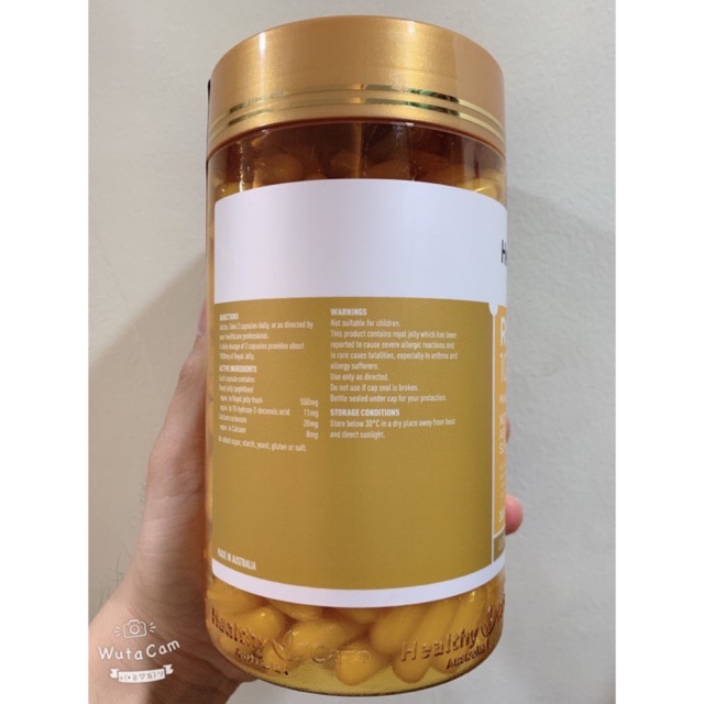 Viên uống sữa ong chúa Healthy Care Royal Jelly 365 viên của Úc- ĐỦ BILL - Beauty Shop