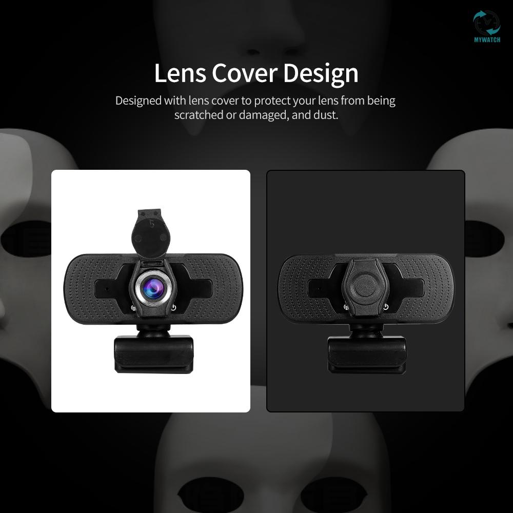 Webcam M 1080p Hd Cổng Usb Kèm Nắp Đậy Và Chân Đứng Cho Máy Tính Tv | BigBuy360 - bigbuy360.vn