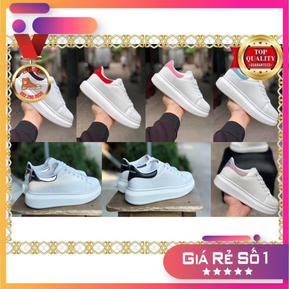 sale lớn nhất 12-12 ⚡SALE⚡ Giày thể thao MC Queen gót nhung các màu xanh hồng đỏ đen > *
