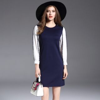 (Thanh lý nghỉ bán) Đầm suông tay lửng