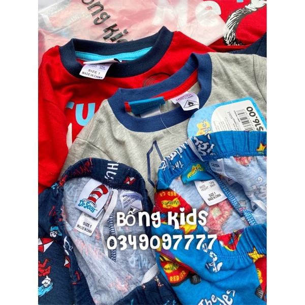 Bộ Hè Bé Trai Cotton In Hình