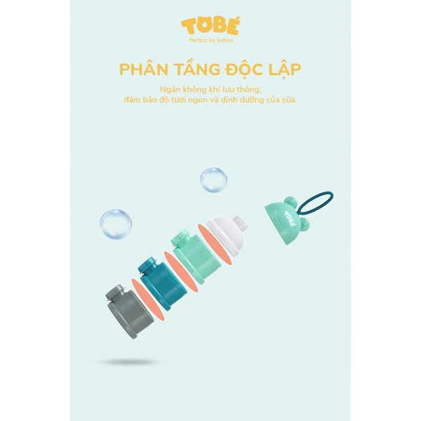 Hộp chia sữa ba tầng Ricard chính hãng ToBé tiện lợi cho mẹ, an toàn cho bé