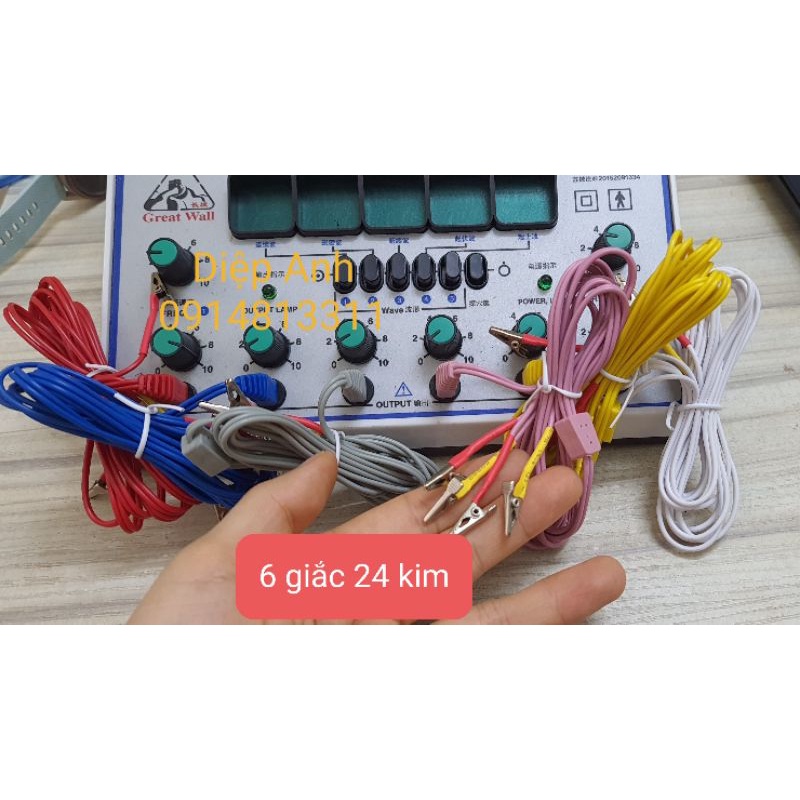 Dây điện châm 4 đầu máy KWD-808 gờ chống trượt