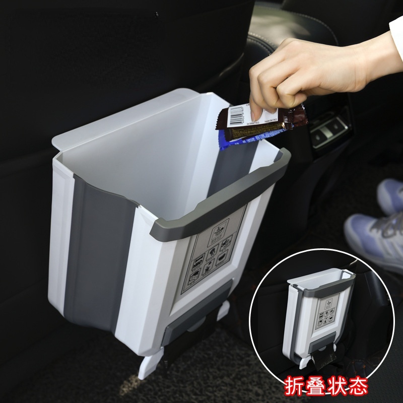 Thùng đựng rác gắn cửa tủ bếp có thể gấp gọn tiện lợi