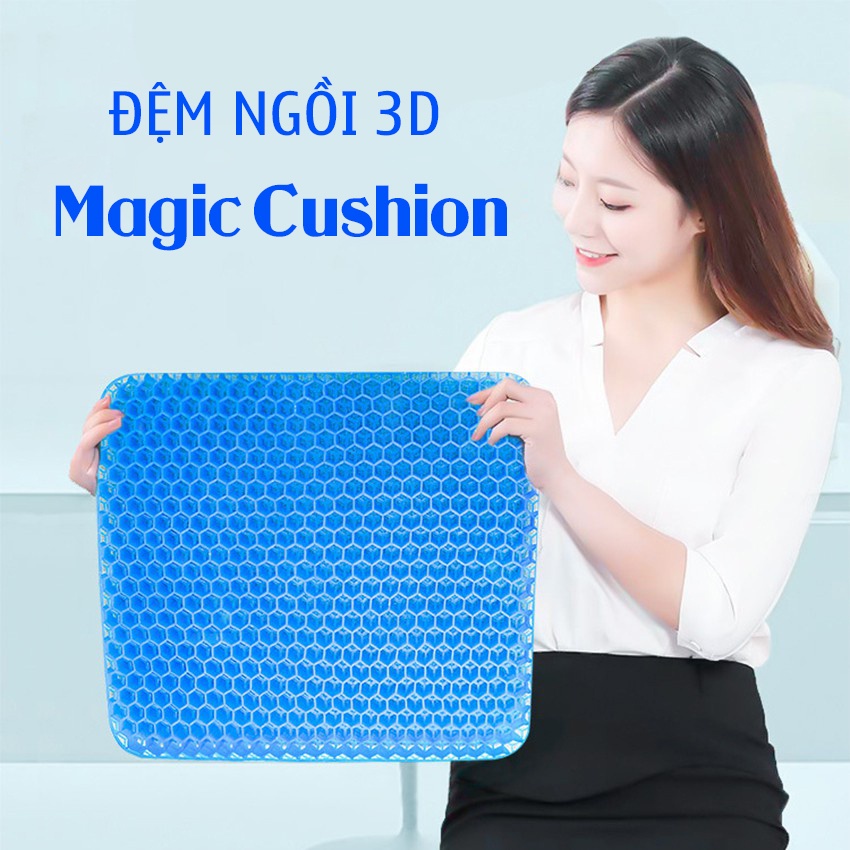 Đệm Ngồi 3D Thoáng Khí, Đệm Gel Tổ Ong Đàn Hồi Lót Ghế D