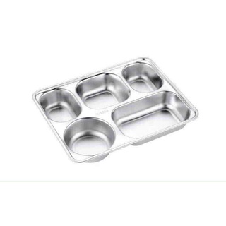 khay cơm inox có nắp đậy