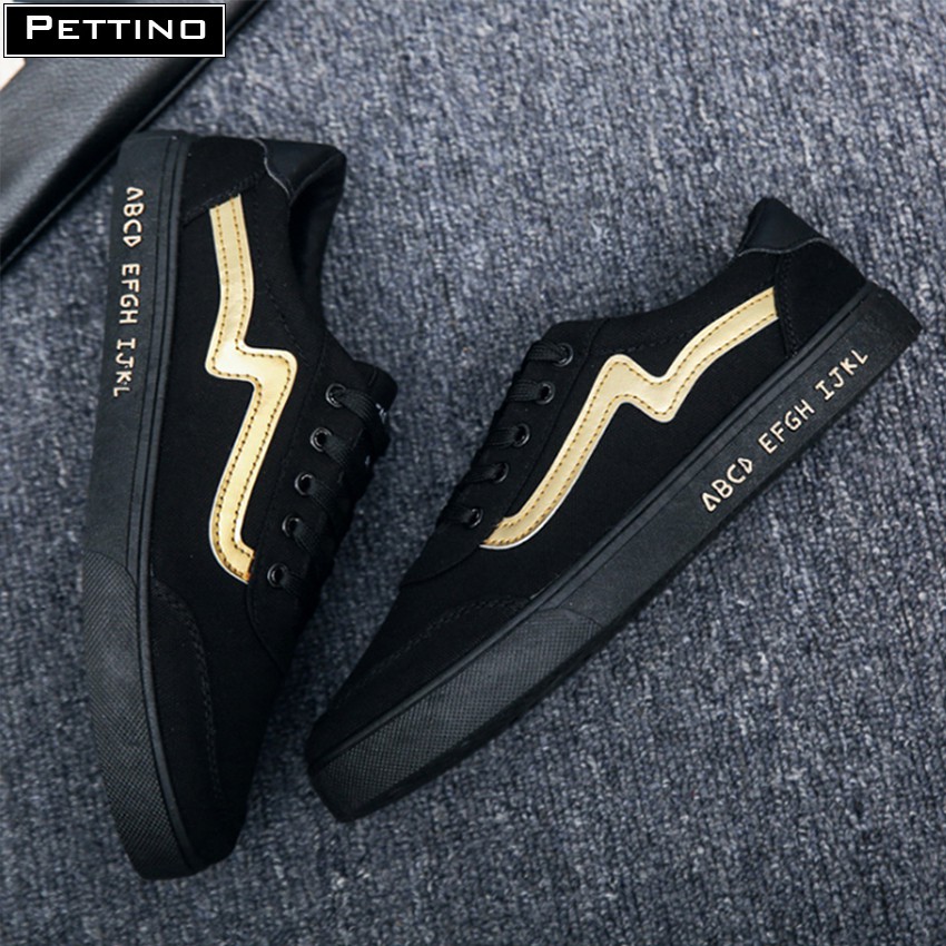 Giày sneaker nam thời trang màu đen size 39 PETTINO - GT01