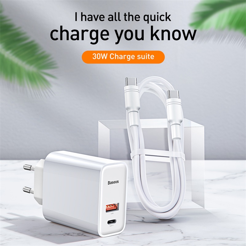 Baseus Quick Charge 4.0 USB Charger for iPhone 12 Pro Max Xiaomi Samsung Huawei QC4.0 QC3.0 PD Quick Wall Mounted Mobile Phone Charger