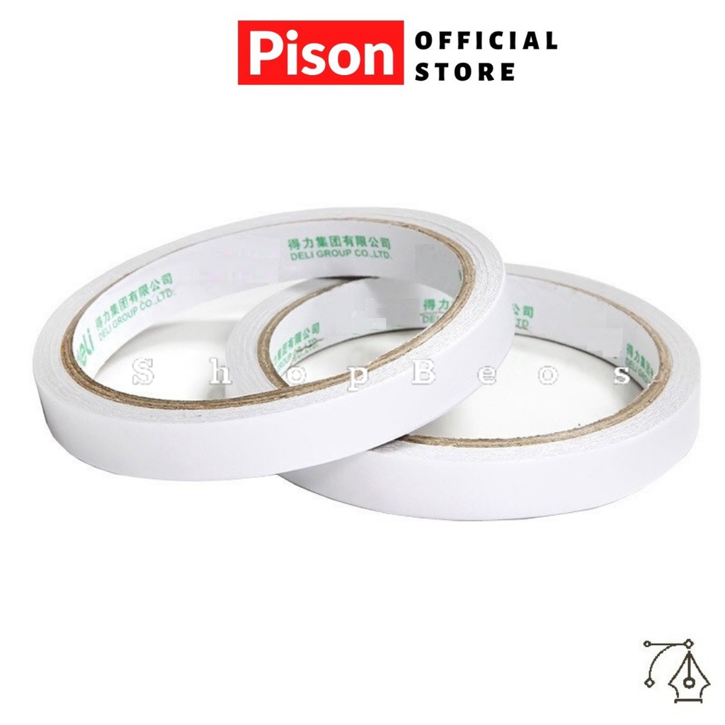 Băng keo Hai mặt Pison dính chắc chắn, dài 1 mét - SP0325 - 1 cuộn