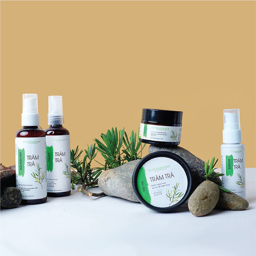 Toner Nước Hoa Hồng MILAGANICS Tràm Trà Tea Tree Shine Control and Blemish Clear Toner 250ml