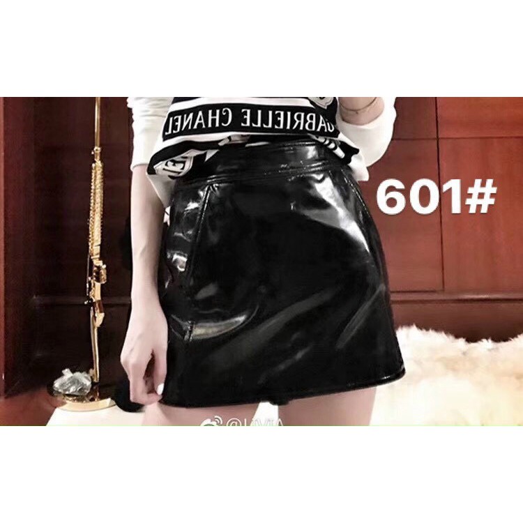 Chân váy da bóng MS 601