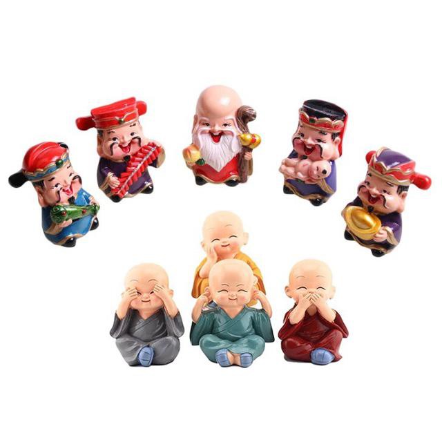 Combo bộ 5 tượng thần tài & bộ Tứ không phong thủy