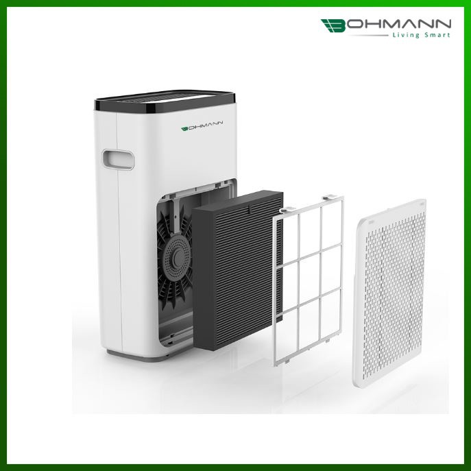 Máy lọc không khí, khử mùi, kết nối điện thoại thông minh Bohmann B501 - Hàng chính hãng