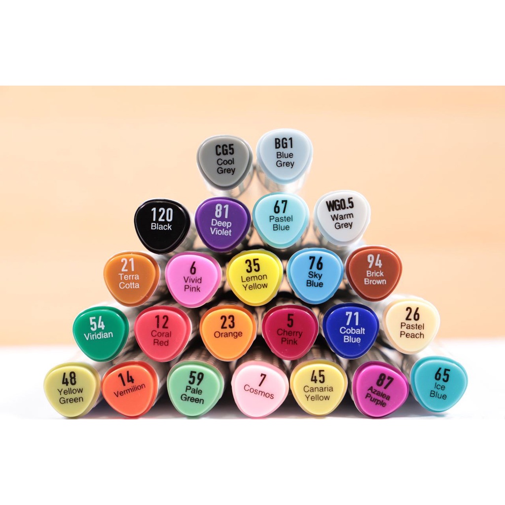 Bộ Bút Marker 12/24 Màu Mont Marte - Dual Tip Art Markers Premium - MMPM0022 / MMPM0028