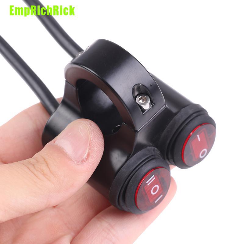 Công Tắc Đèn Pha Sương Mù Gắn Tay Lái Xe Máy 7 / 8 '' 22mm 12v