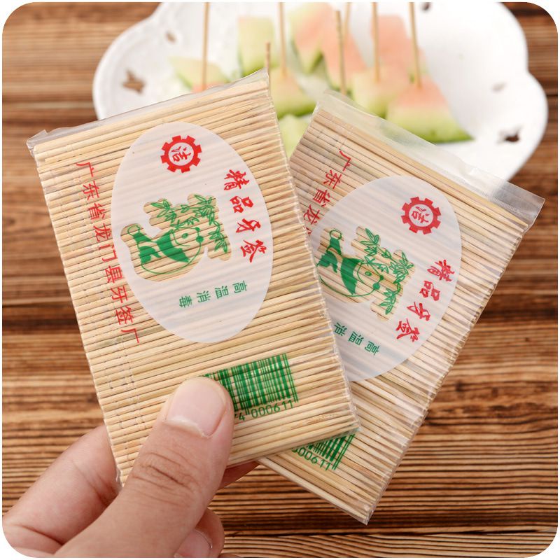 [Hàng mới về] Set 100 tăm tre xỉa răng dùng một lần tiện lợi