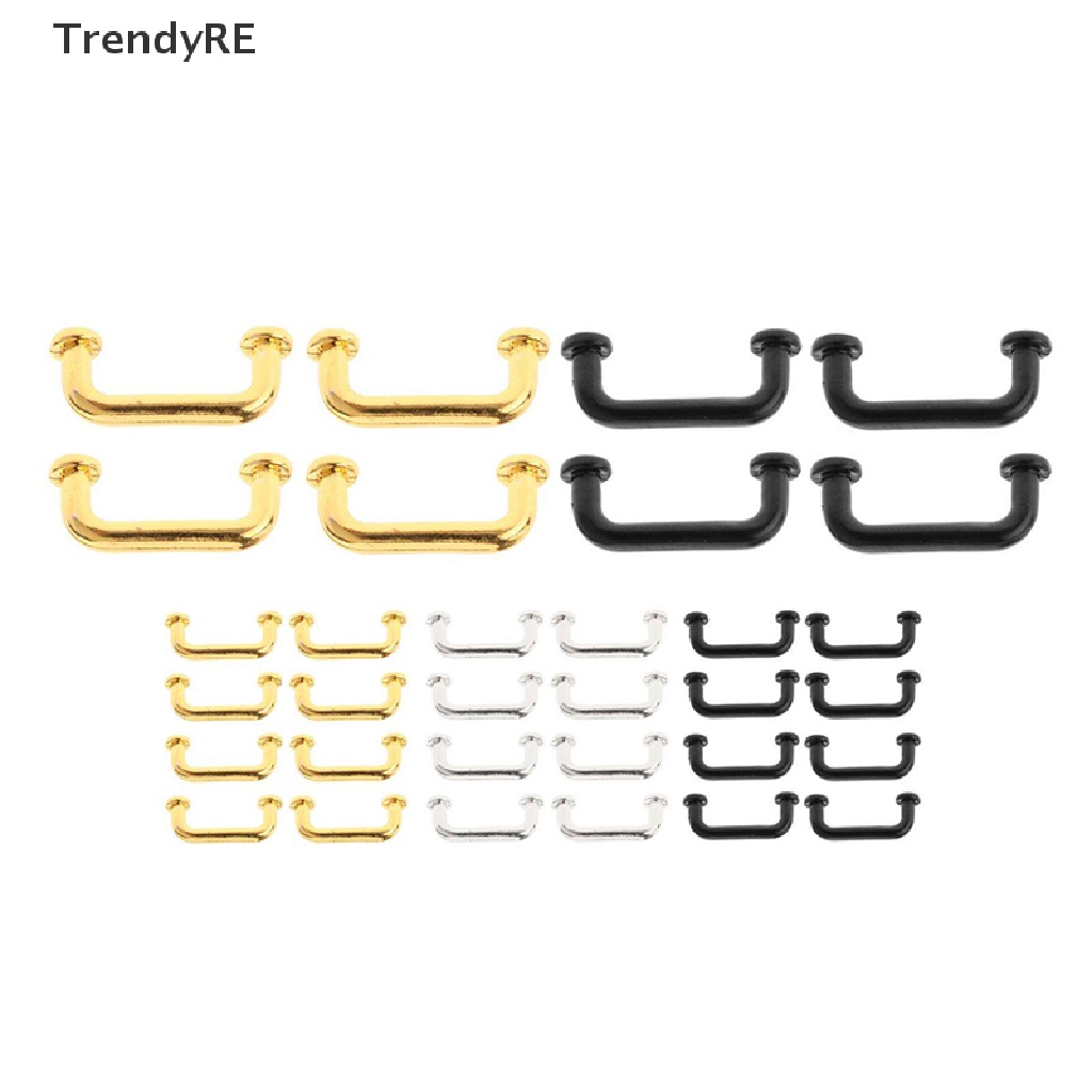 Trendy 1Set 1:12 Dollhouse Door Handle Cabinet Handle Furniture Cabinet Closet DecorToy RE