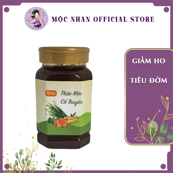 Siro ho cho bé từ thảo dược thiên nhiên 100%, giảm ho nhanh chóng chính hiệu MỘC NHAN 330ml