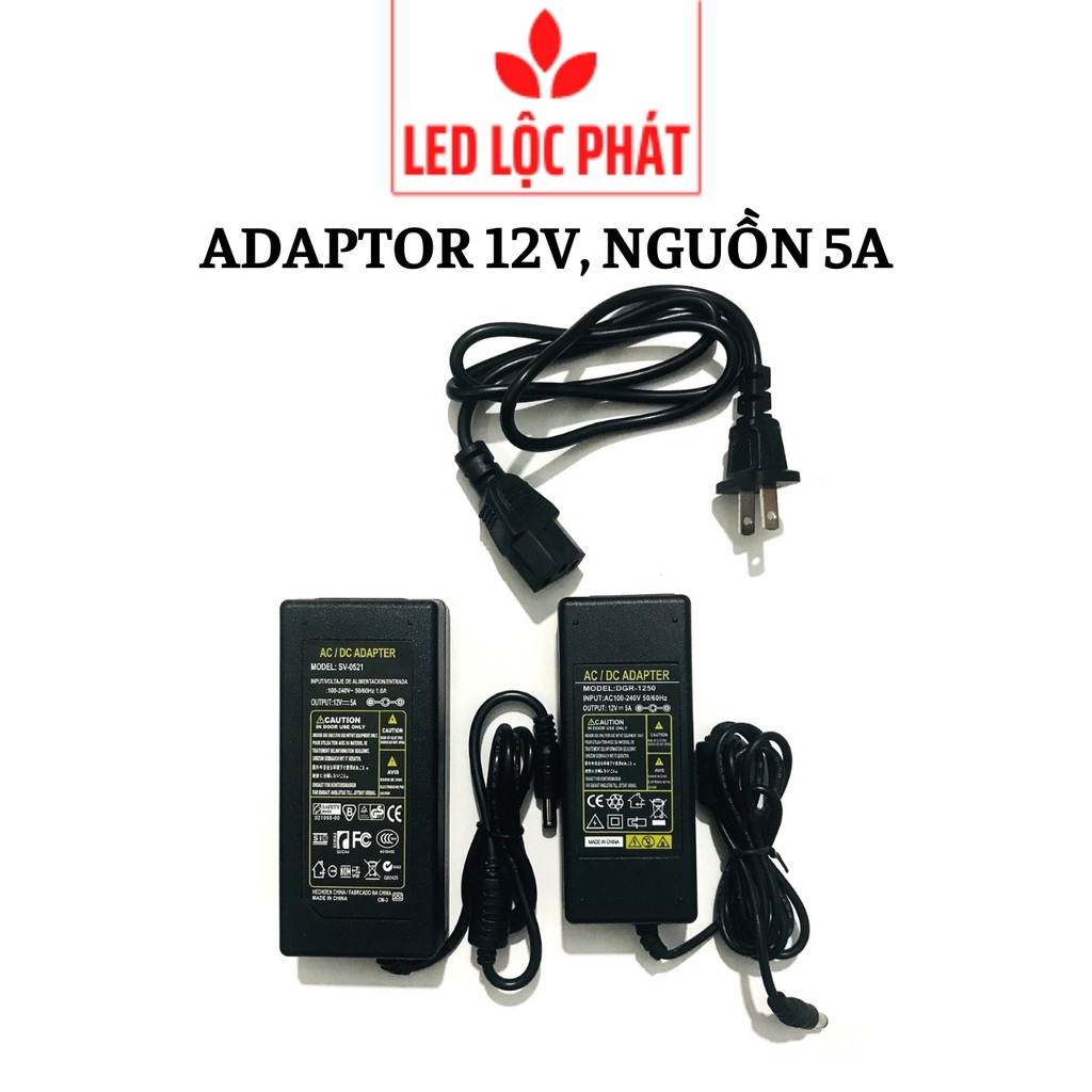 Bộ chuyển đổi nguồn điện 220v sang 12v, nguồn nhựa 12v 5a