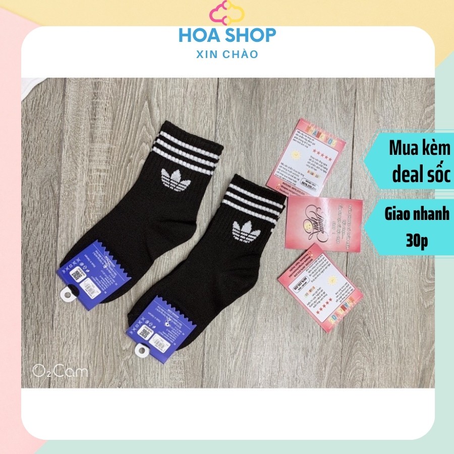 Tất, Vớ Adidas Cao Cổ Trẻ em VNXK ( Mua 5 Tặng 1 adidas cổ thấp hàng vnxk )