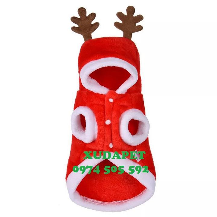 ÁO NOEL CÂY THÔNG CHO CHÓ MÈO SIÊU NGỘ NGHĨNH – XUDAPET – CT01