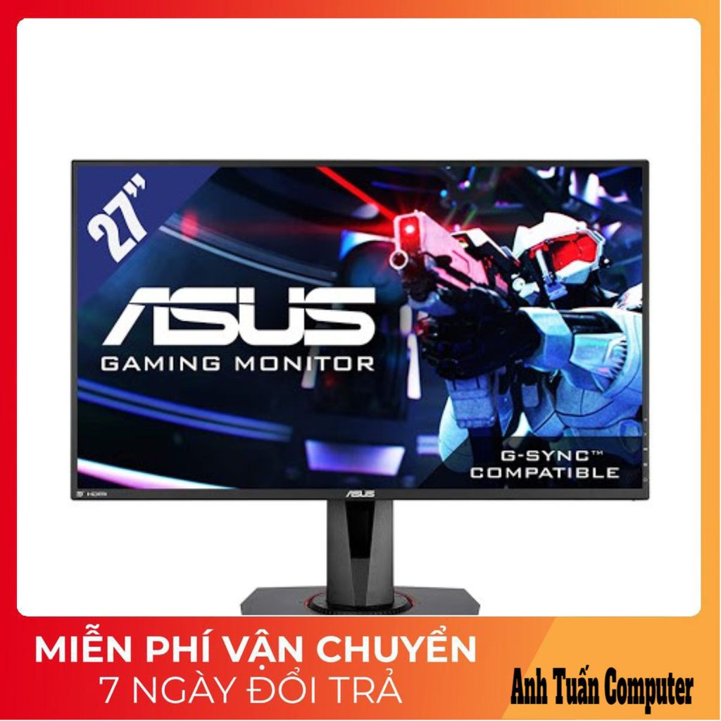 Màn Hình Gaming - ASUS VG278Q 27" 144Hz 1ms G-SYNC Compatible, Adaptive-Sync Full HD 2 Loa