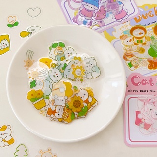 Set 30 nhãn dán họa tiết động vật hoạt hình dễ thương