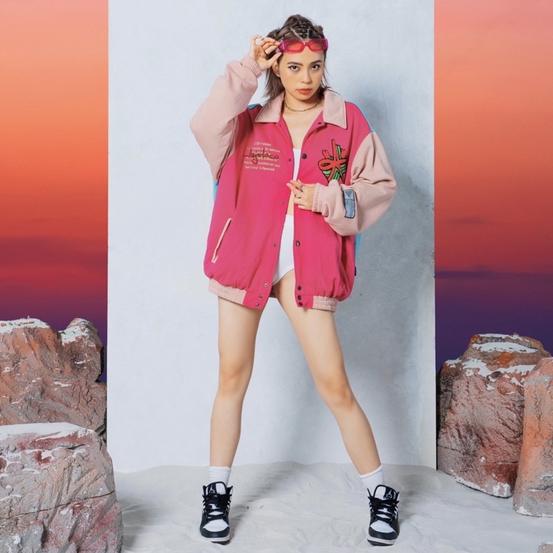 ÁO KHOÁC VARSITY NAM NỮ / THÊU BÔNG XÙ - FORM RỘNG OVERSIZED / AZIERLOCO🚩