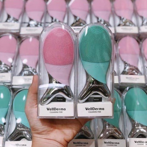 Máy rửa mặt cá Wellderma Mẫu mới 2021 Bảo hành 1 đổi 1 làm sạch lỗ chân lông, loại bỏ mụn đầu đen, nâng cơ, massage