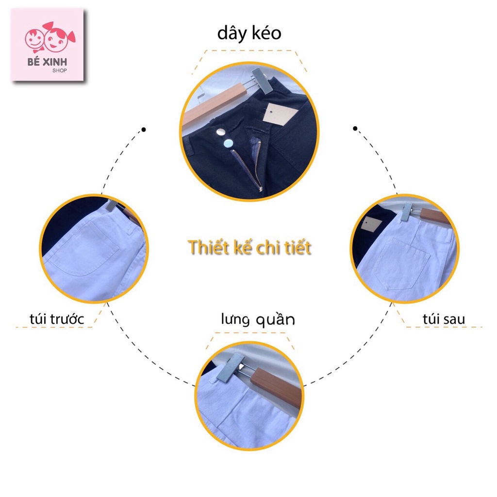 Quần ngố kaki lửng nữ quần nữ lưng cao [Chuẩn Shop] Quần nư kaki, ngố, legging lửng dáng ôm bó trắng đen NGỐ_TÚI _NGOÀI