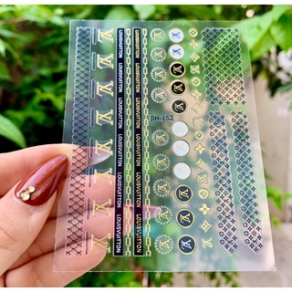 Sticker logo thương hiệu miếng dán móng tay mã DH-152