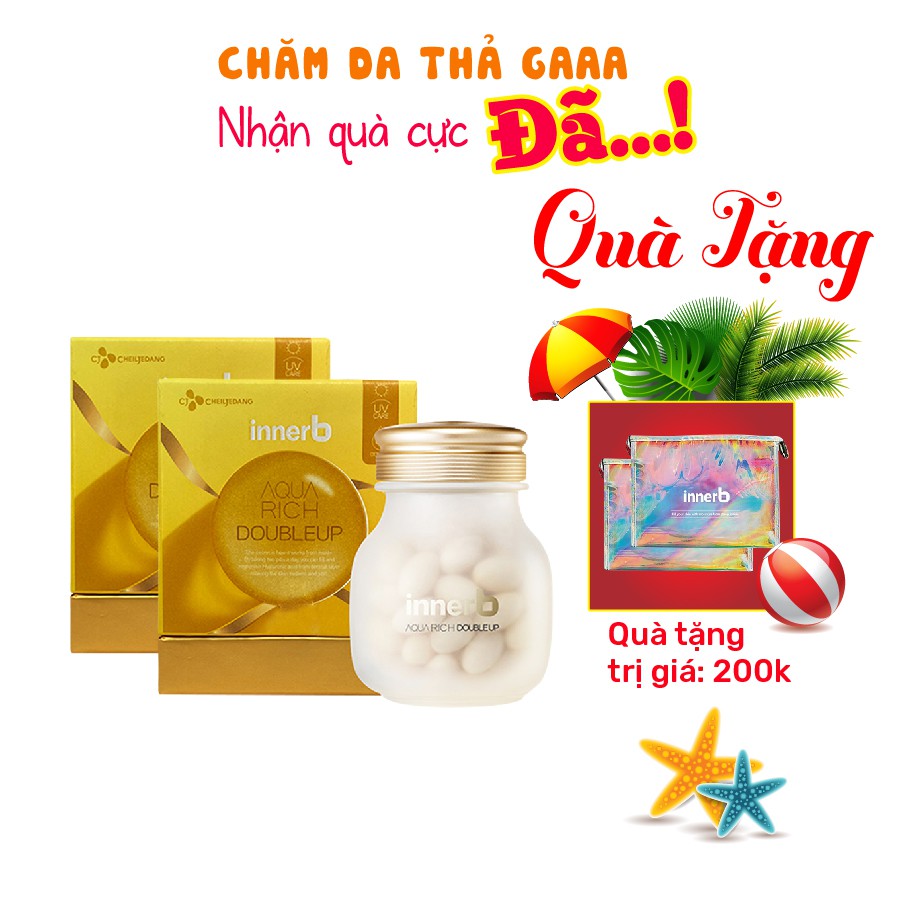 Combo 2 Thực Phẩm Bảo Vệ Sức Khỏe Innerb Aqua Rich (70 viênx2)