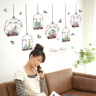 Decal Giỏ Hoa SK7174