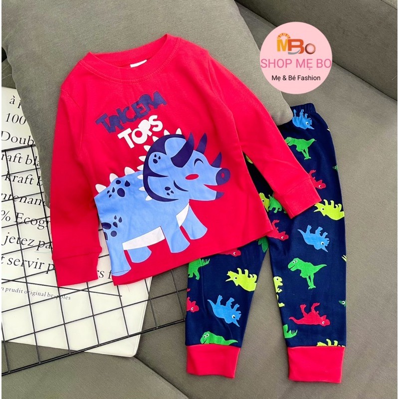 Bộ pijama bé trai bé gái thun cotton xuất dư cực xịn