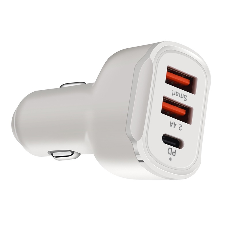 Tẩu Sạc Nhanh 30W PD 2.4A Hai Cổng USB Cho Điện Thoại