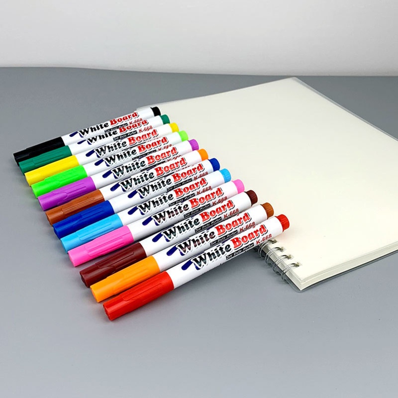 Set 12 Bút Lông Viết Bảng Có Thể Xóa Được Nhiều Màu Sắc Dành Cho Văn Phòng / Trường Học