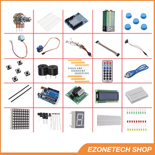 Bộ Thí Nghiệm Arduino Cơ Bản Cho Người Mới Bắt Đầu