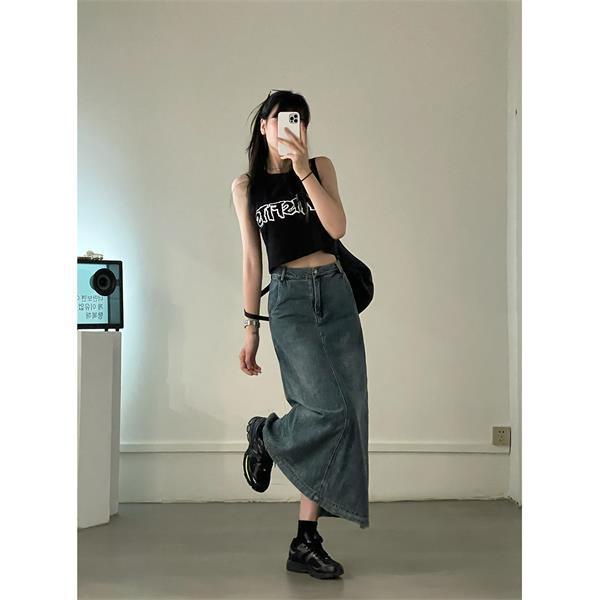 ☎▦✣Áo Ống Hai Dây In Chữ Phong Cách Hàn Quốc Thời Trang Mùa Hè Mới Cho Bạn Gái