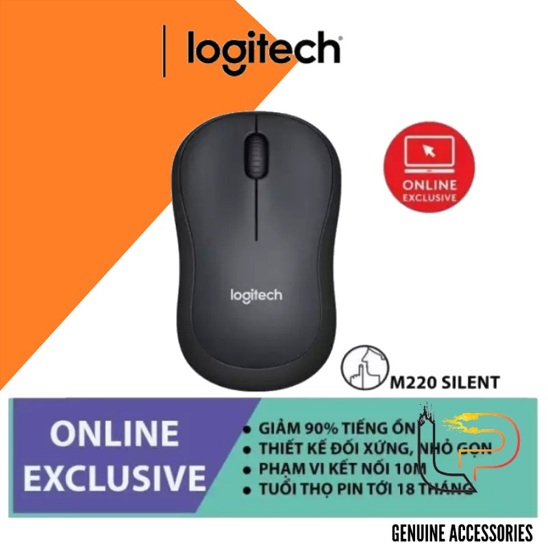 Chuột không dây Logitech M220 SILENT