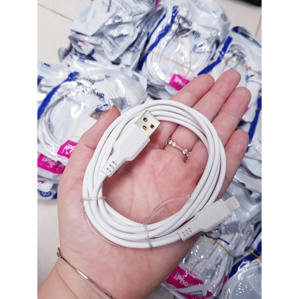 Cáp sạc điện thoại cổng Lightning 💎NHAP PHUK04LT GIAM5K 💎chính hãng Signalex xuất Châu Âu, an toàn, độ dài 1,5m, bền đẹp