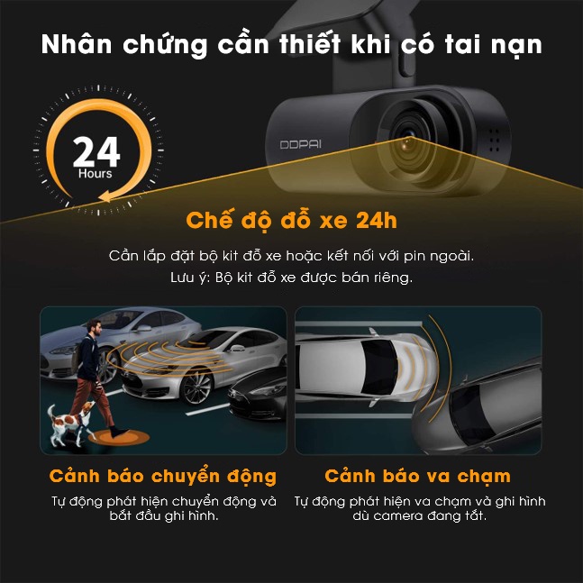 Camera Hành Trình ô tô DDPAI Dash Cam Mola N3 - Bản Quốc tế | WebRaoVat - webraovat.net.vn