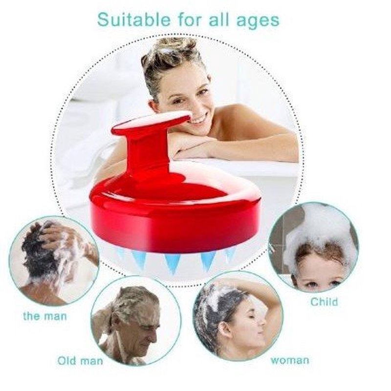 Lược massage da đầu bằng silicon tiện dụng