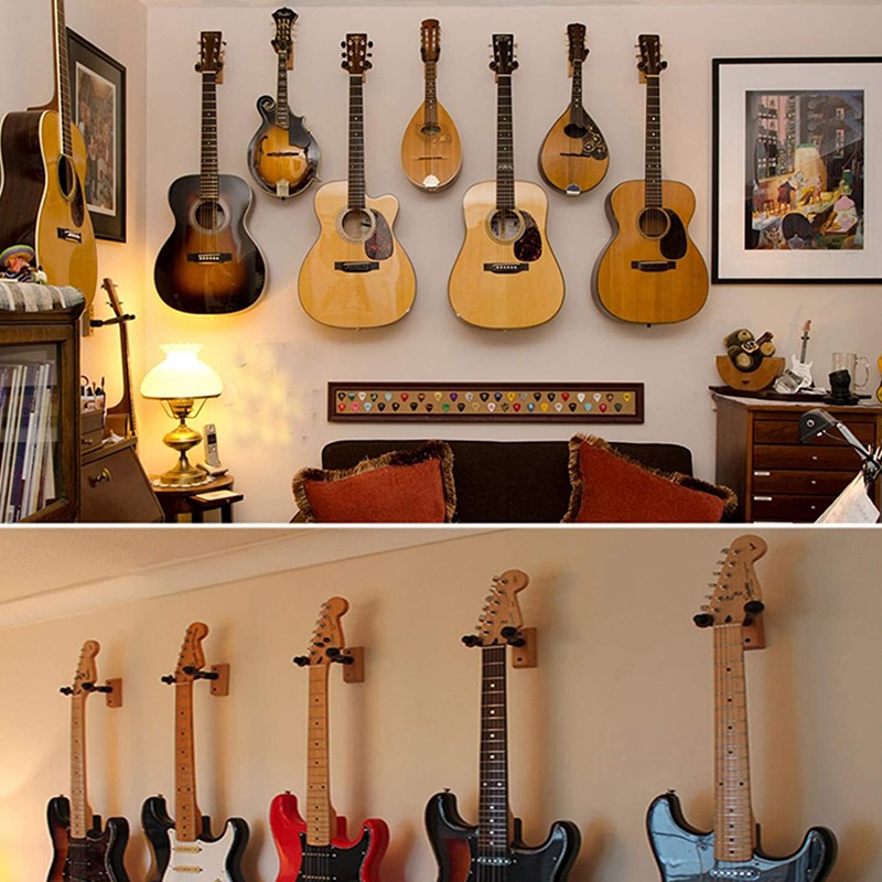 Giá Đỡ Gắn Tường Có Thể Điều Chỉnh Cho Đàn Guitar Điện / Bass / Ukulele