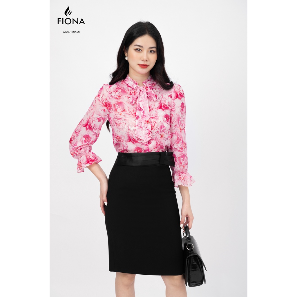 Chân váy dáng ôm Fiona kéo khóa sau, Chân váy công sở thiết kế vải oganza cao cấp F251794