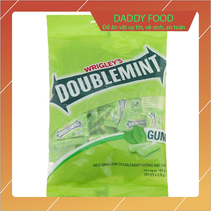 1 túi kẹo gum doublemint 40 gói khối lượng 116g