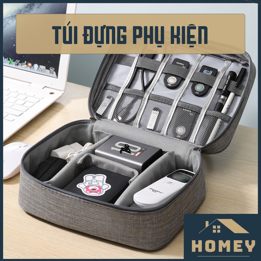 Túi đựng phụ kiện công nghệ, sạc dự phòng, cáp sạc thương hiệu HOMEY