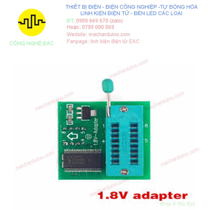 Mạch Nạp Flash SPI 1.8V SOP8 DIP8 W25 MX25 Bộ Chuyển Đổi 1.8V | BigBuy360 - bigbuy360.vn