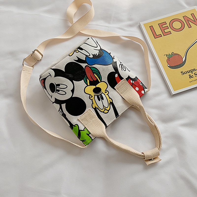 Túi vải đeo vai in hình chuột Mickey xinh xắn