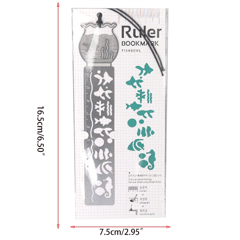 Wer Bookmark Retro Hình Bể Cá Rỗng Bằng Kim Loại 4 Kiểu Khác Nhau Tinh Tế